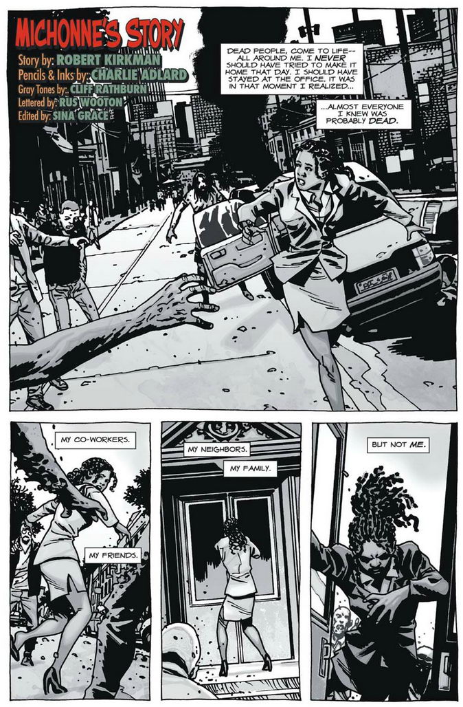 The Walking Dead Michonne S Origin Comic As Published In