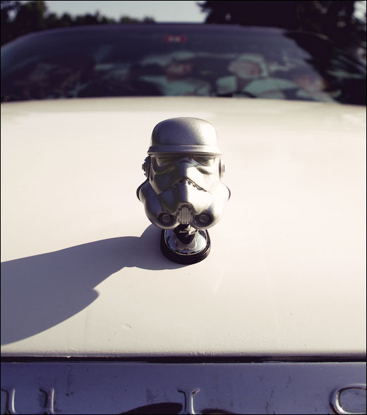 and custom mod your very own metallic silver Stormtrooper hood ornament