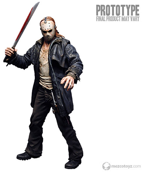 The Jason Voorhees figure is crafter with incredible detail & comes with an 