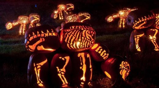 Insanely Cool Life-Sized Dinosaurs Made From Jack O’Lanterns ...