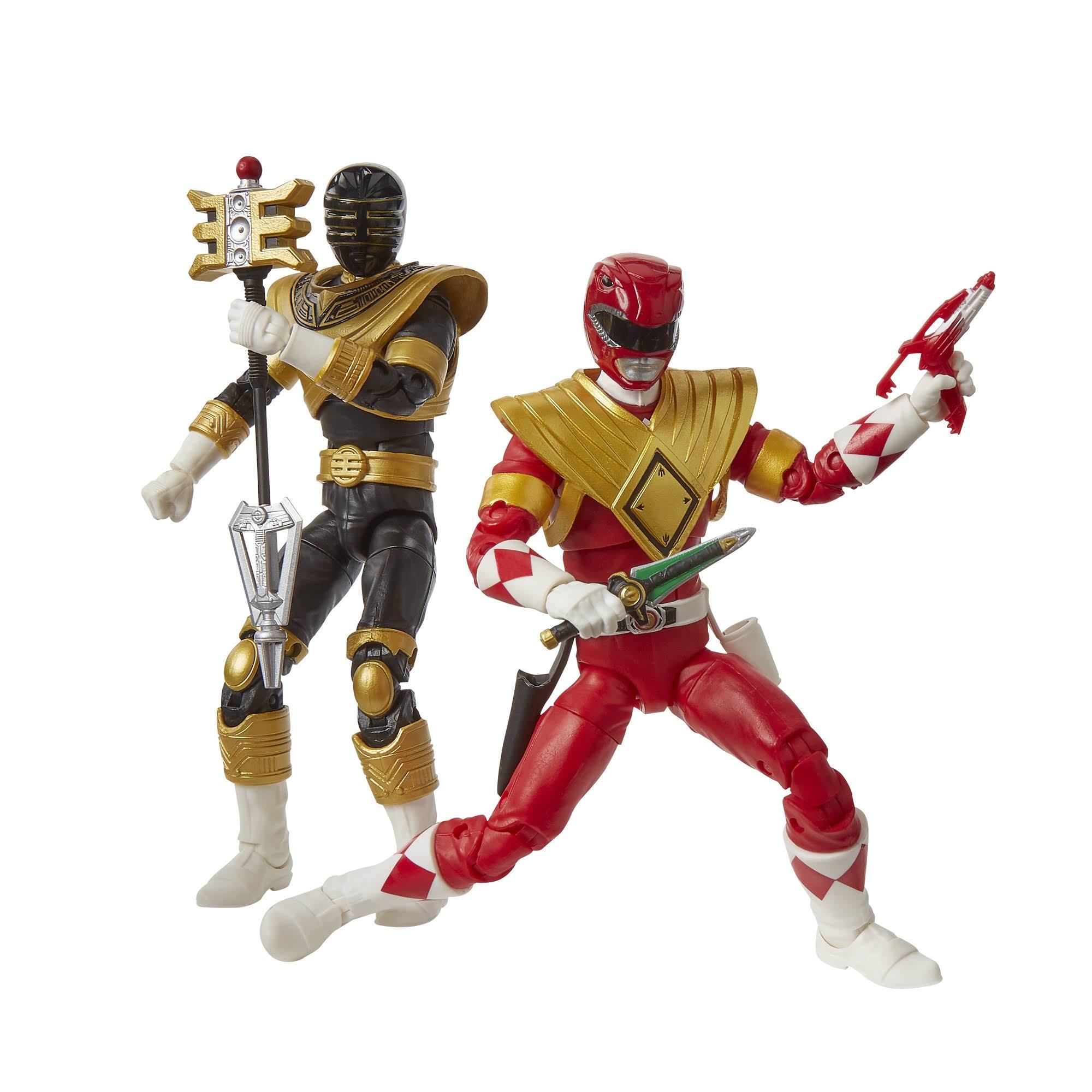 power rangers sdcc 2019 ex armored red & zeo gold figures lightning collection