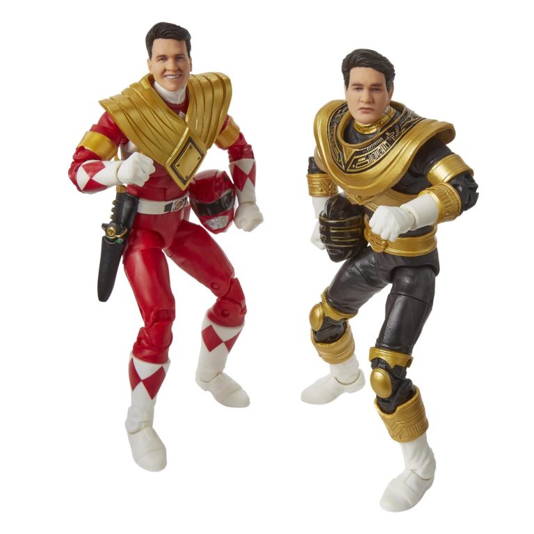 power rangers sdcc 2019 ex armored red & zeo gold figures lightning collection