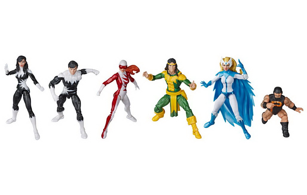Exclusive 6 Figures with Premium Design Marvel Classic Hasbro Legends Series Toys 6 Collectible Action 6 Pack Alpha Flight 6 Pack for Kids Ages 4 & Up