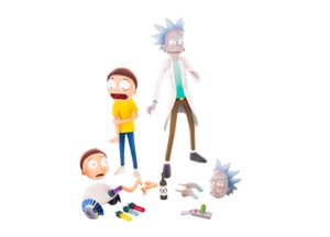 rick and morty figure set