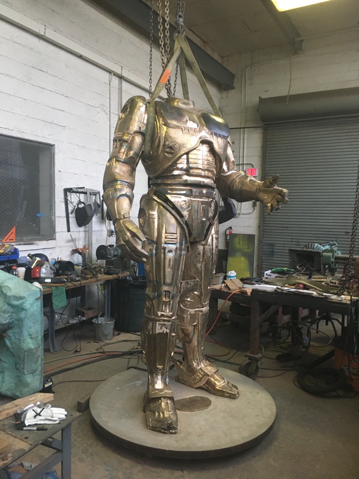 Robocop Detroit’s 11′ Tall Statue Is Complete! YBMW