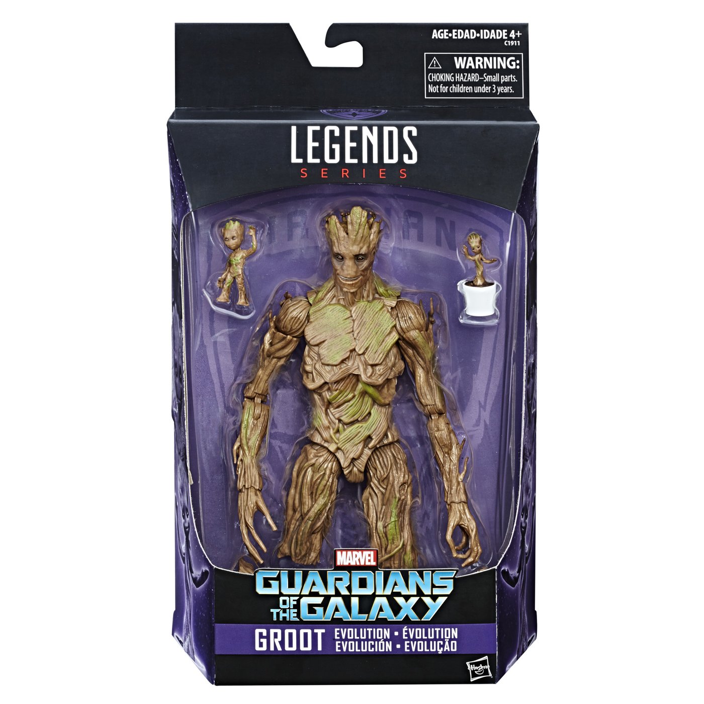 Guardians of the Galaxy Marvel Legends Groot Evolution