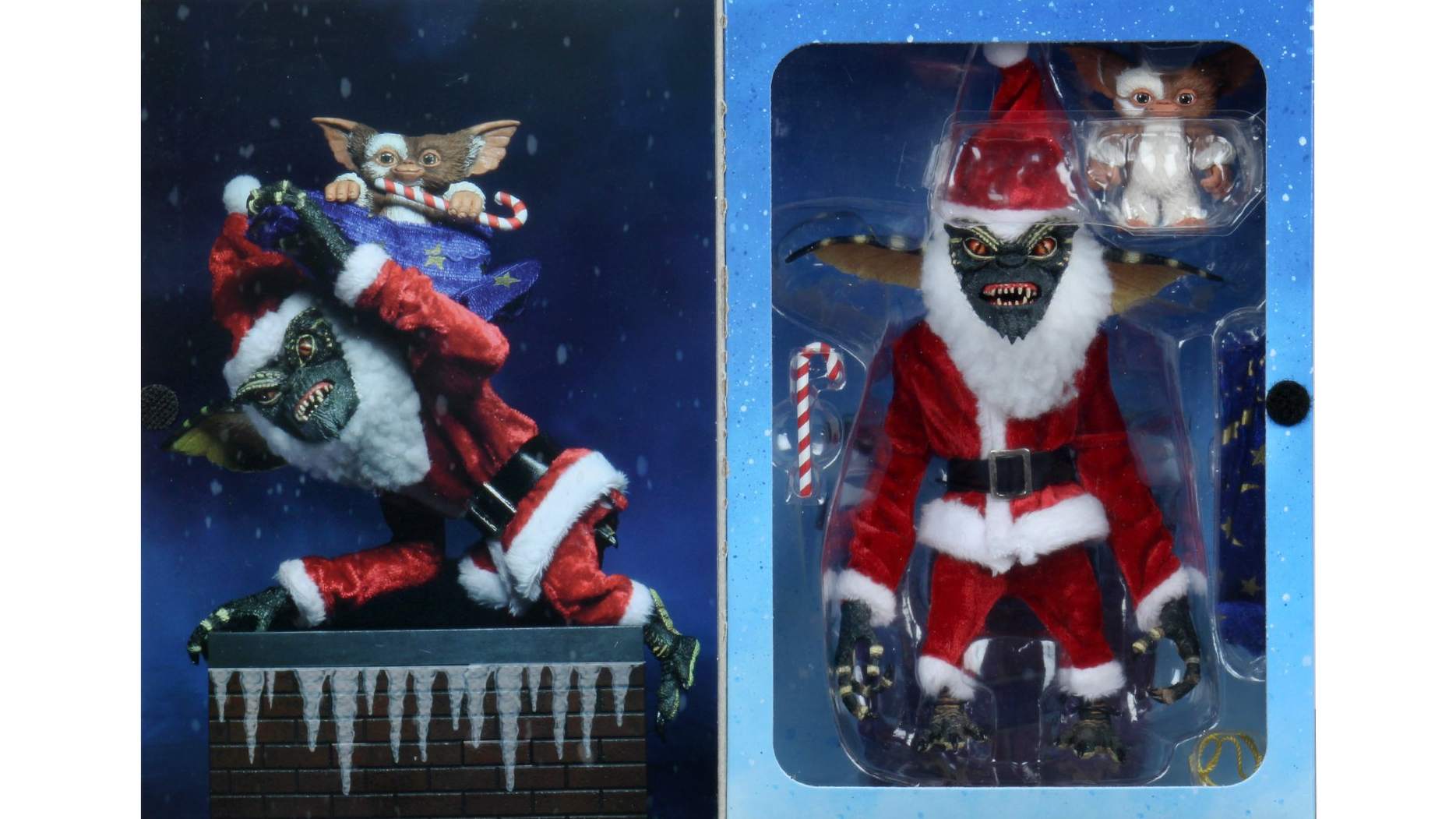 Ulitmate Santa Stripe & Gizmo Pack de 2 Figurines for sale online 30709 NECA Gremlins 