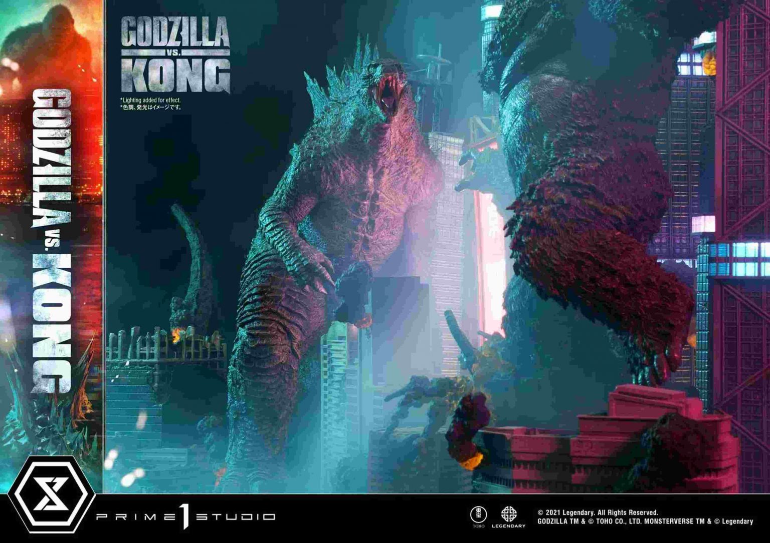 godzilla vs kong final battle diorama